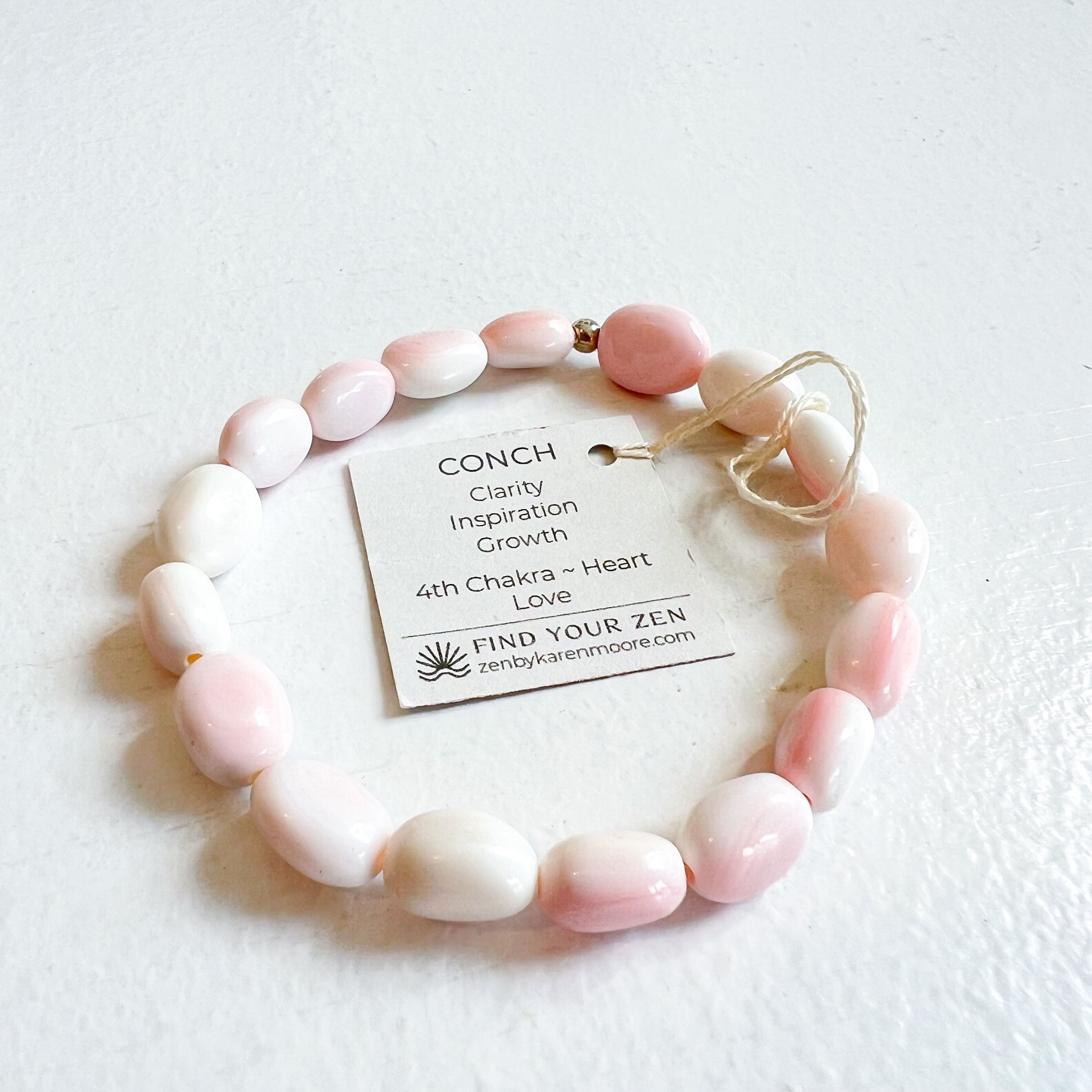 ZEN Conch Shell Bracelet - Classic 2024 Stretch Round